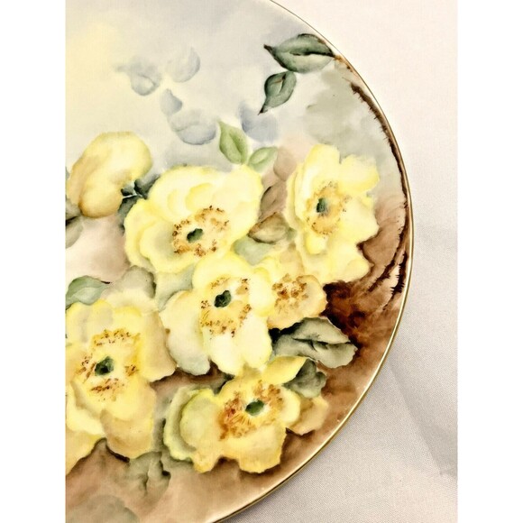 Antique 1860's Plate, Fischer & Mieg Pirkenhammer Bohemia, Hand-Painted, EUC - Picture 3 of 7